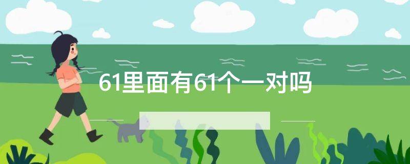 61里面有61个一对吗