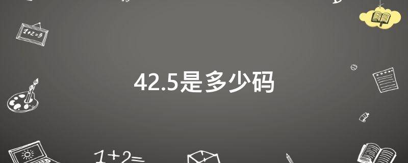 42.5是多少码