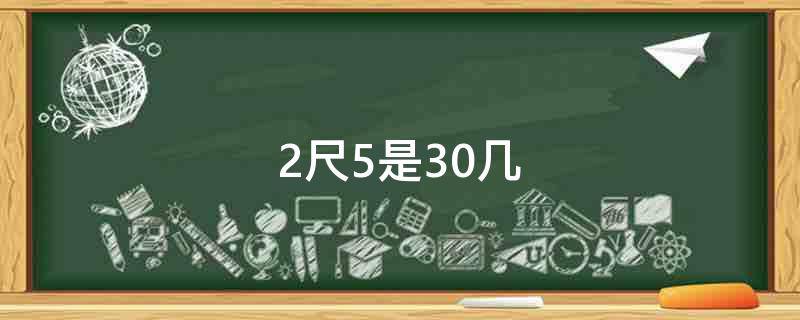 2尺5是30几