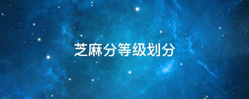 芝麻分等级划分
