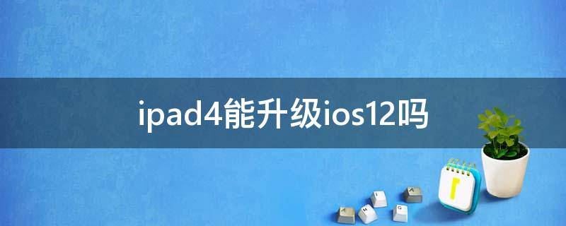 ipad4能升级ios12吗