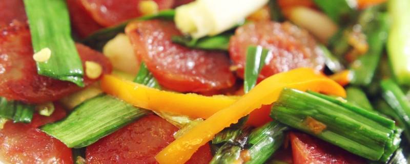 火腿炒蒜苗怎么做好吃