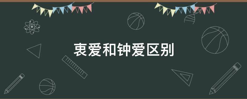 衷爱和钟爱区别