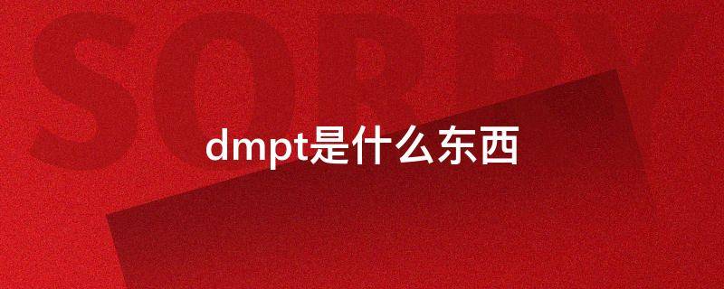dmpt是什么东西