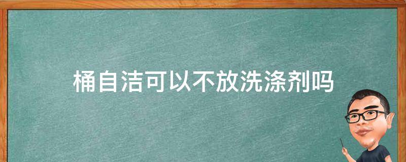 桶自洁可以不放洗涤剂吗