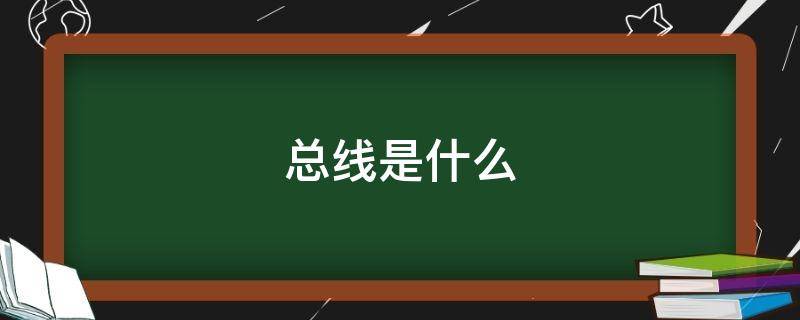 总线是什么