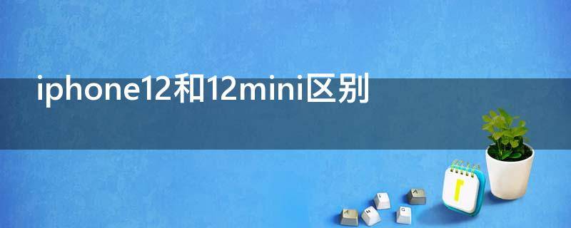 iphone12和12mini区别
