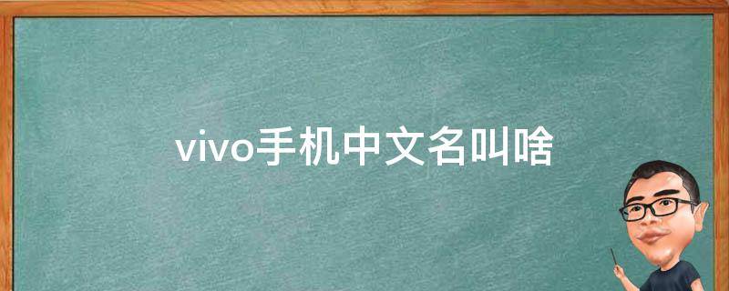 vivo手机中文名叫啥