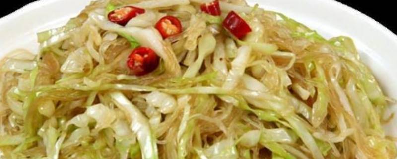 包菜肉粉条怎么炒