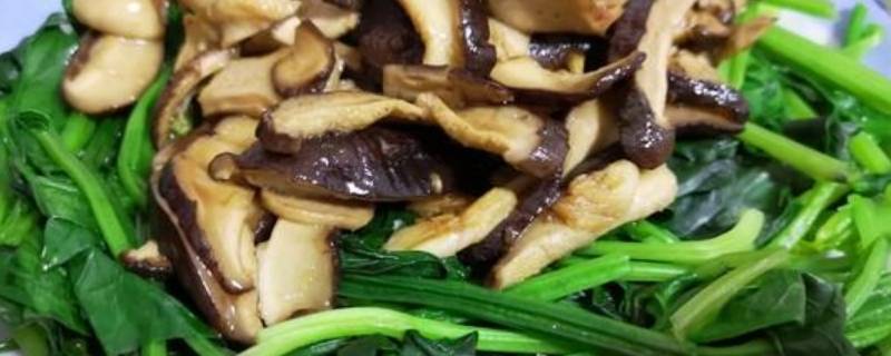 菠菜香菇怎么炒好吃