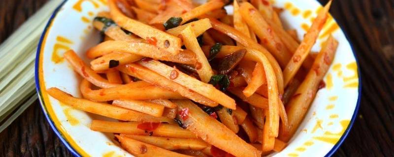 红油酸笋怎么炒