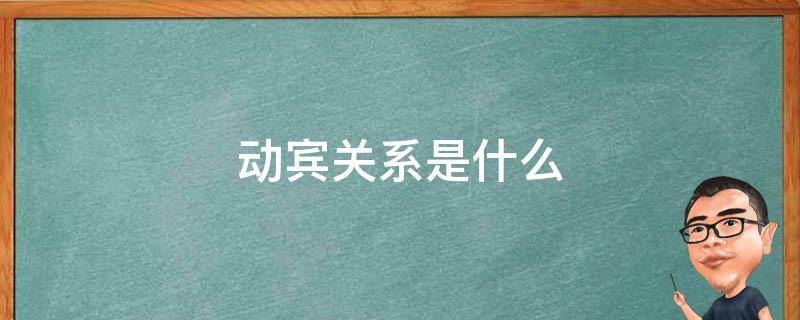 动宾关系是什么
