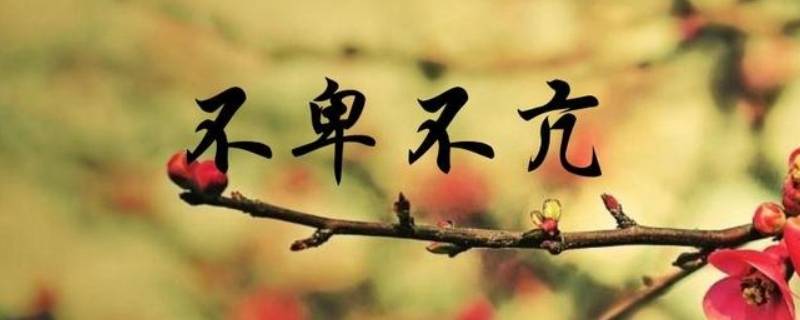 不骄不躁不卑不亢经典语录