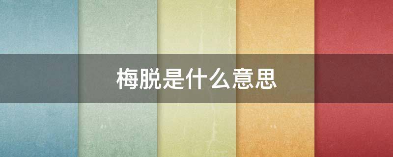 梅脱是什么意思