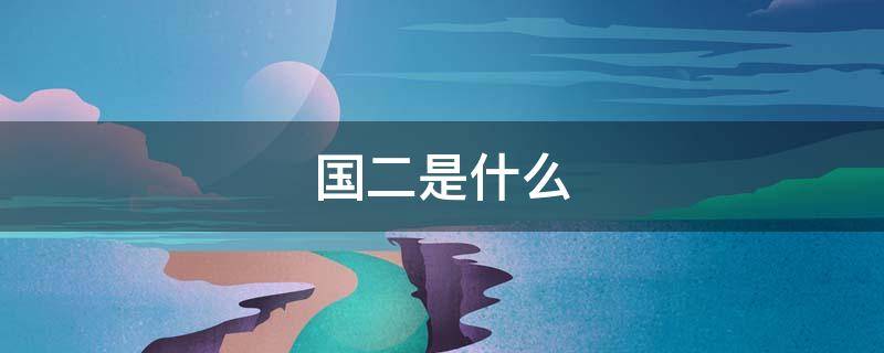 国二是什么