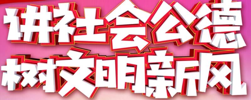 公共生活中的道德规范称之为