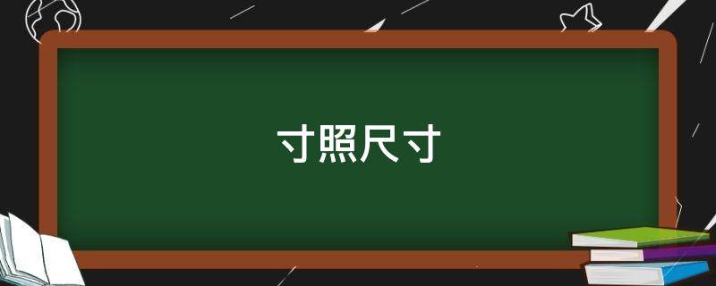 寸照尺寸