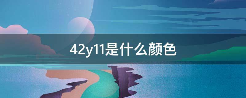 42y11是什么颜色
