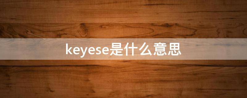 keyese是什么意思