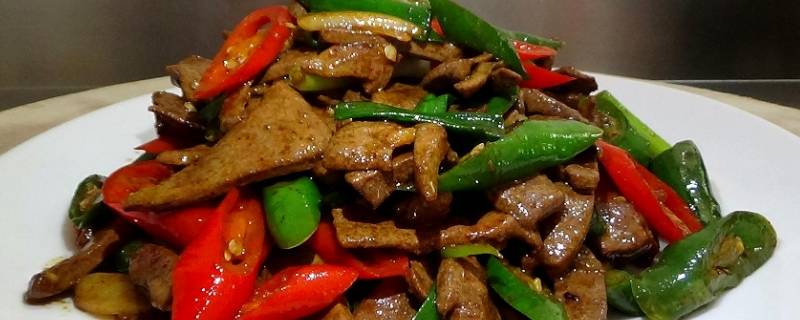 炒猪肝的做法