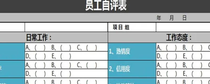 自评关键事项包括
